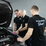 Процесс оклейки